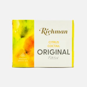 Чай Ричман Ориджинал Цитрусовый коктейль зелен 20пак*2г к/к 40г