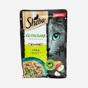 Корм Шеба Натуральная коллекция Утка с яблоками в соусе пауч 75г