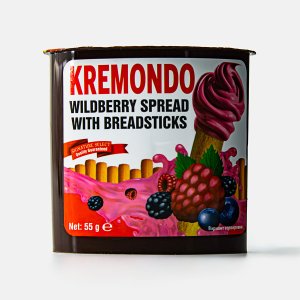 Набор Кремондо из пасты со вкусом лесные ягоды и хлебных палочек 55г
