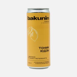 Напиток Бакунин Ботаникалс Тоник Юдзу газированный ж/б 0,33л