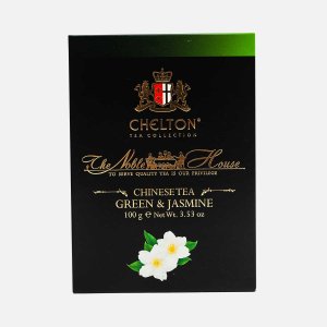 Чай Челтон Благородный дом зеленый с лепестками жасмина к/к 100г