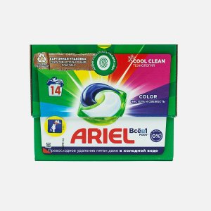 Средство Ариэль Гель Колор в капсулах 14*19,5г