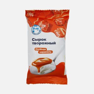 Сырок Снеговичок творож сладкий с солёной карамелью 9% 90г