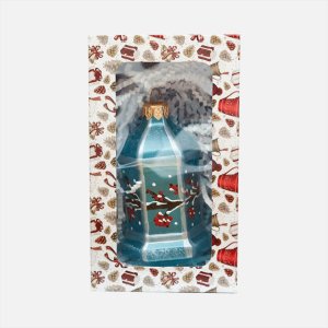 Украшение елочное Эвис Фонарик новогод-06 с руч росп стекло 10см