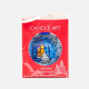 Шарик Эвис с подвесом ручн роспись Фауна/насекомые100мм стекло 9,5*9,5