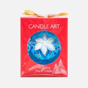 Шарик Эвис ручн роспись Цветочная коллекция 100мм стекло 9,5*9,5см