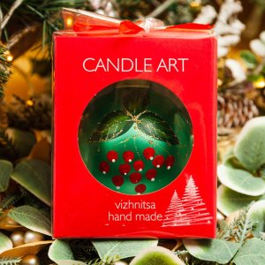 Шарик Эвис ручн роспись Цветочная коллекция 100мм стекло 9,5*9,5см