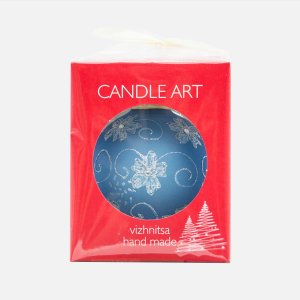 Шарик Эвис ручн роспись Цветочная коллекция 100мм стекло 9,5*9,5см