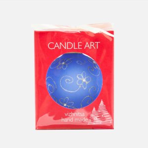 Шарик Эвис ручн роспись Цветочная коллекция 100мм стекло 9,5*9,5см