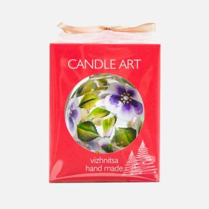 Шарик Эвис ручн роспись Цветочная коллекция 100мм стекло 9,5*9,5см