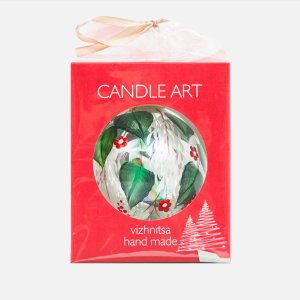 Шарик Эвис ручн роспись Цветочная коллекция 100мм стекло 9,5*9,5см