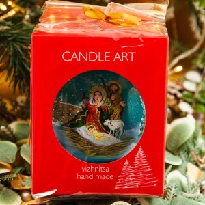 Шарик Эвис подвес ручн роспись Библейские сюжеты стекло 12*12см