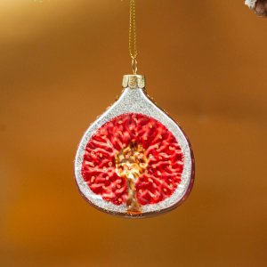 Украшение елочное Холидей Классик Фигурка Инжир половинка стекло