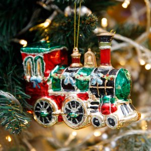 Украшение елочное Холидей Классик Фигурка Паровоз с рождественс декор