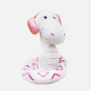 Игрушка мягк МаксиТойз Змей Диджей Уайт 23см искусственный мех