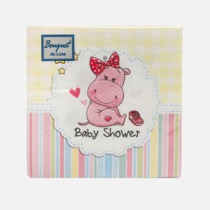 Салфетки Букет де люкс Веселые зверюшки бум 24*24 3сл 25л