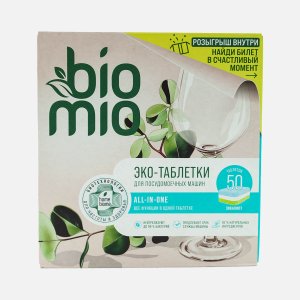 Таблетки БиоМио БиоТабс д/пос машин с эфир маслом эвкалипта 50шт 800г