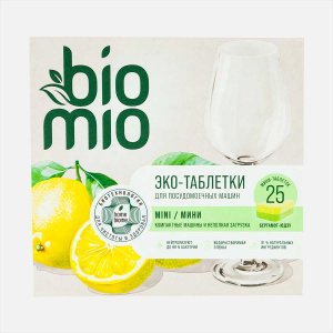 Таблетки БиоМио БиоТабс д/посуд маш с эфир масл бергам/юдзу 25шт 250г