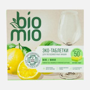 Таблетки БиоМио БиоТабс д/посуд маш с эфир масл бергам/юдзу 50шт 500г
