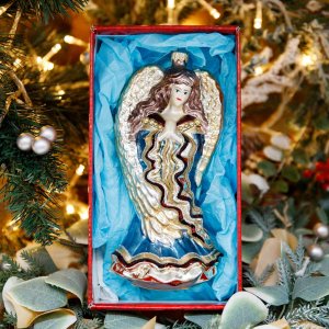 Украшение елочное Архангел стекло 20х10см F162-127695