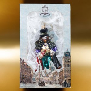 Украшение елочное Дроссельмейер стекло 31,5х12см S257