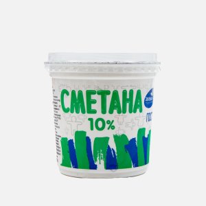 Сметана Зеленый луг 10% пл/ст 300г
