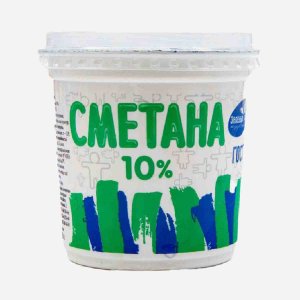 Сметана Зеленый луг 10% пл/ст 300г