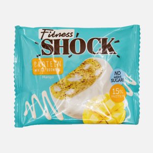 Печенье ФитнесШок протеиновое Брауни Манго глазир без сахара 50г