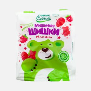 Мармелад Умные сладости Мишкины шишки со вкусом малины жеват 150г
