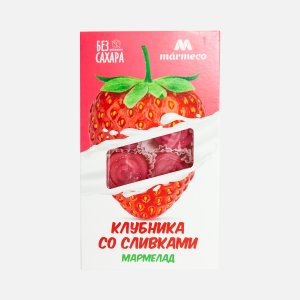 Мармелад Мармеко Клубника со сливками к/к 180г