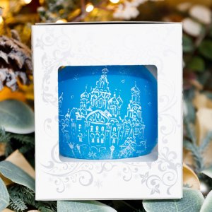 Украшение елоч Ленигрушка Снежный Петербург 10см стекло