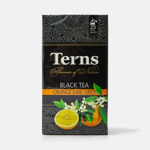 Чай Тернс Оранж Эрл Грей черный с ароматом бергамота 25пак*1,8г к/к 45г
