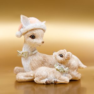 Фигурка декор Олень L11 W6 H9,5см полимер