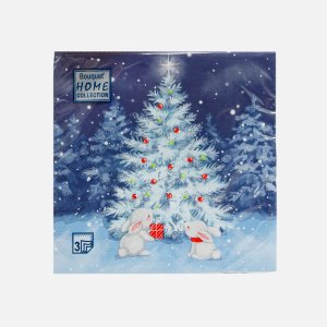 Салфетки Букет Хоум Коллекшн В НГ ночь бум 33*33 3сл 20лист