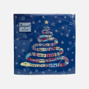 Салфетки Букет де Люкс Год змеи бум 24х24 3сл 25лист