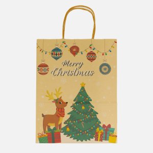 Пакет подарочный L25,5 W12,5 H33см 4в бумага