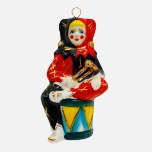 Украшение елочн Лефортовский фарфор Арлекин фарфор 6х4,7х10,8см