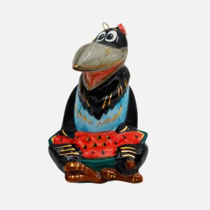 Украшение елочн Лефортовский фарфор ВоронаПрелестно с арбуз фарф6х7,5х9