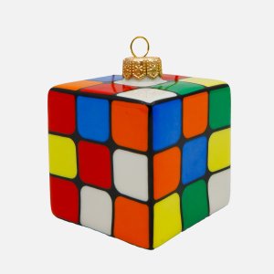 Украшение елочн Лефортовский фарфор Кубик Рубика фарфор 5,7х5,7х6,5см