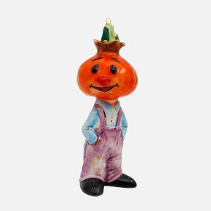 Украшение елочн Лефортовский фарфор Луковый мальчик фиолет фарф5х5,5х12