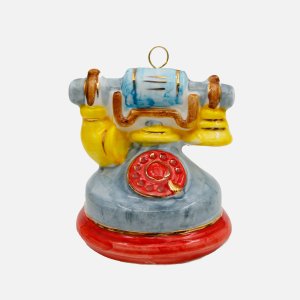 Украшение елочн Лефортовский фарфор Телефон серый фарфор 6,5х6,5х8см