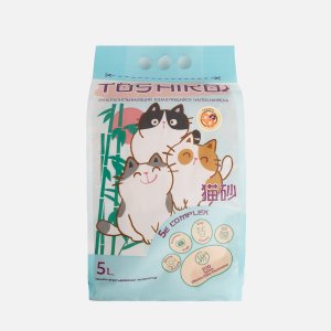 Наполнитель Тошико Сакура д/кошач/туалета древесн 1,9кг 5л
