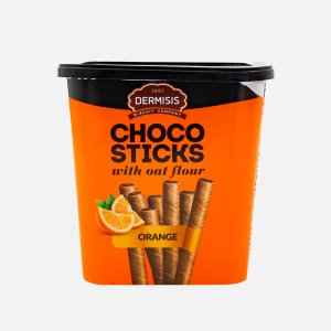 Трубочки Дермисис вафельные с апельсин-шоколад начинкой 310г