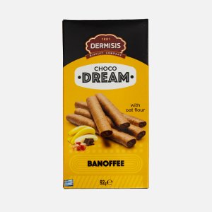 Трубочки Дермисис вафельные с бананово-шоколадной начинкой 92г