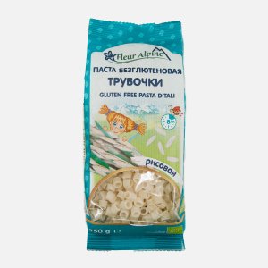 Макаронные изделия Флер Альпин Паста Трубочки рисовая безглютен к/к 250г