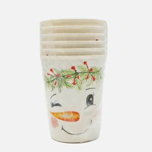 Набор НД Плей стаканов Снеговички 250мл 6шт бум 23х15х7см 314027