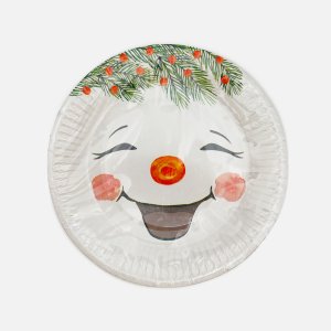 Набор НД Плей тарелок Снеговички d180мм 6шт бум 24х20х0,5см 314037