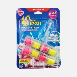 Блок Ройалс Свэн Цветочный сад подвесной д/унитаза 2*40г