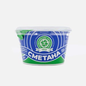 Сметана Толмачевские продукты 15% пл/ст 180г