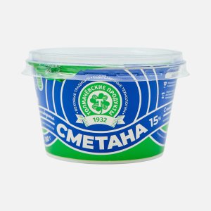 Сметана Толмачевские продукты 15% пл/ст 180г